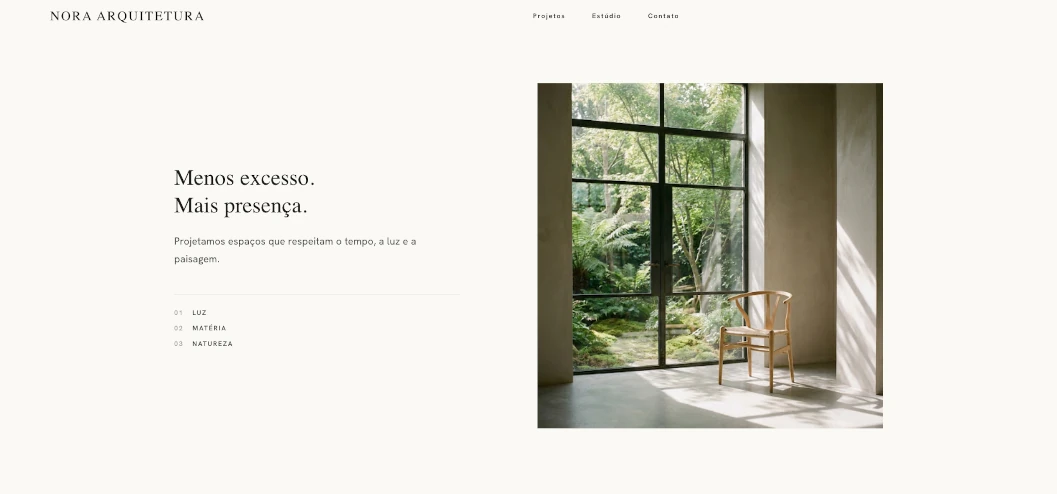 Portfolio da Struct. Arch, escritório de arquitetura